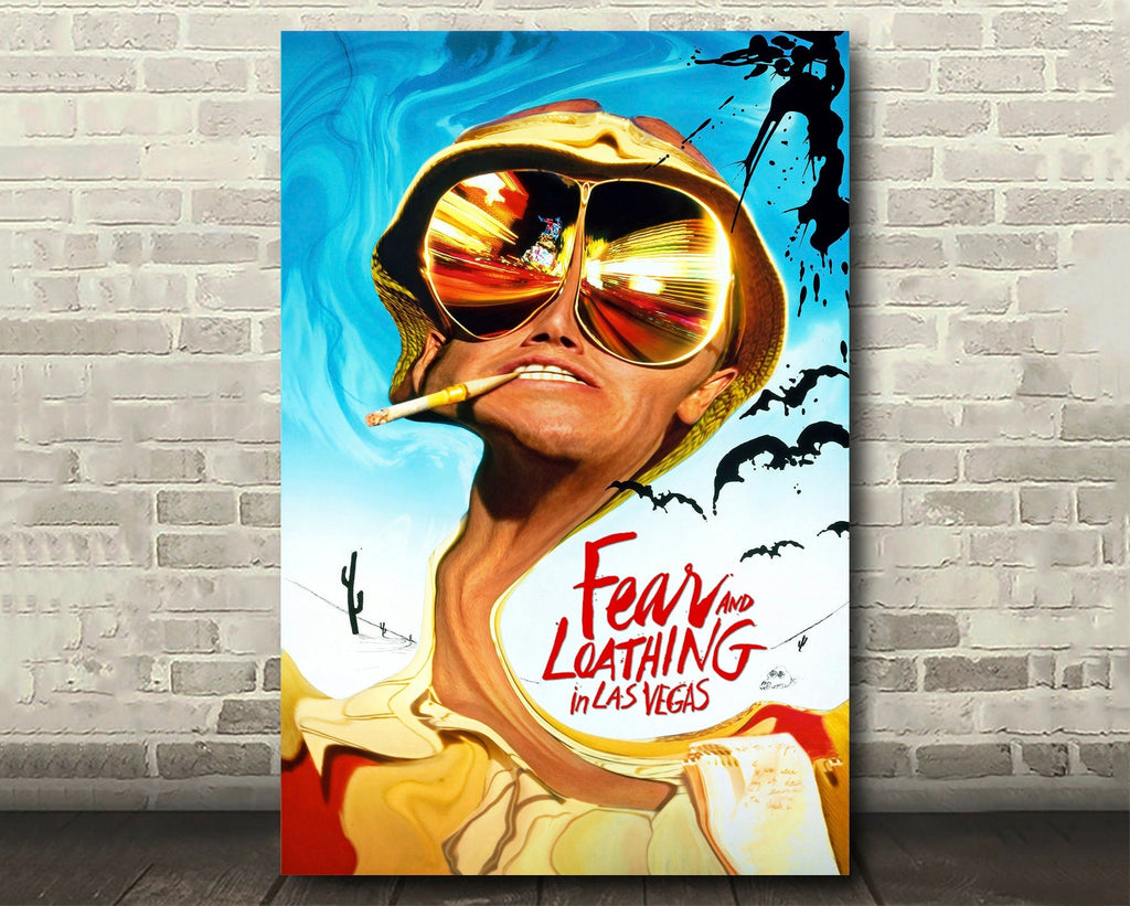 Fear and Loathing in Las Vegas 1998 Vintage Poster Reprint - Cult Film Home Decor in Poster Print or Canvas Art
