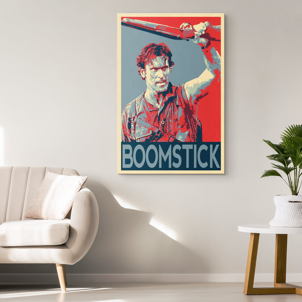 Army of Darkness Boomstick Pop Art Illustration - Cult Horror Movie Home Decor in Poster Print or Canvas Art