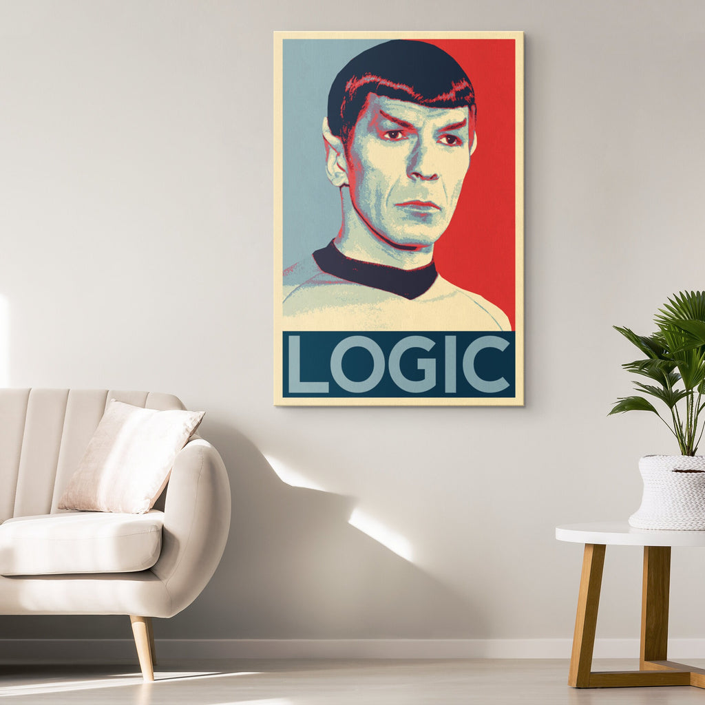 Spock 'Logic' Pop Art Illustration - Star Trek Home Decor in Poster Print or Canvas Art