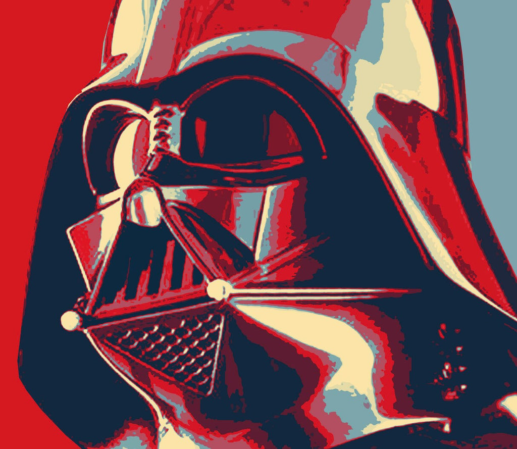 Darth Vader Pop Art Illustration - Star Wars Home Decor in Poster Print or Canvas Art