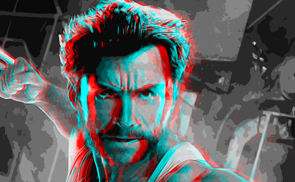 Retro 3D Wolverine X-Men Pop Art Illustration - Marvel Superhero Home Decor in Poster Print or Canvas Art