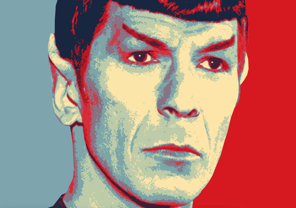 Spock 'Logic' Pop Art Illustration - Star Trek Home Decor in Poster Print or Canvas Art