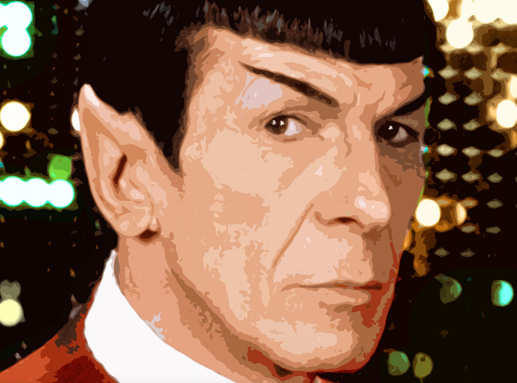 Spock Pop Art Illustration - Star Trek Home Decor in Poster Print or Canvas Art