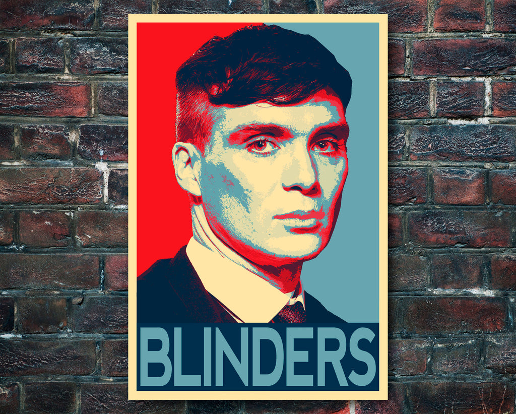 Thomas Shelby Peaky Blinders Pop Art Illustration - Gangster Home Decor in Poster Print or Canvas Art