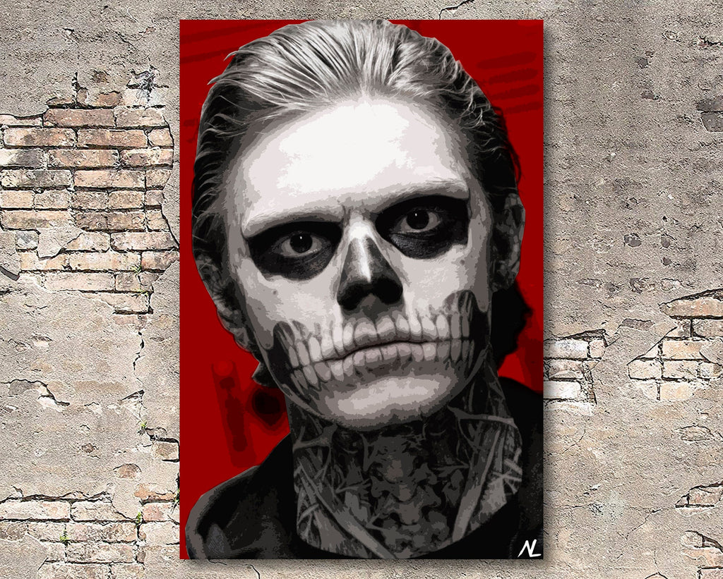 Tate Langdon Pop Art Illustration - American Horror Story Home Decor in Poster Print or Canvas Art