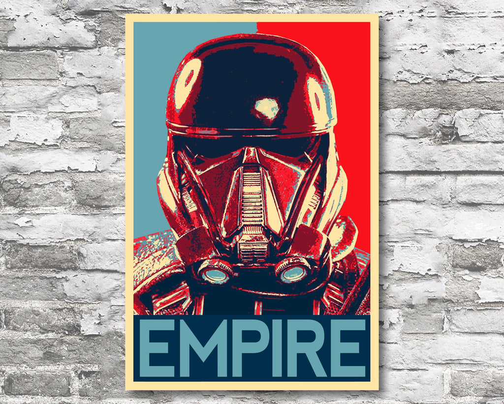 Death Trooper Stormtrooper Pop Art Illustration - Star Wars Home Decor in Poster Print or Canvas Art