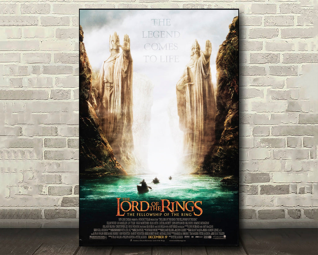 Lord of the Rings The Fellowship of the Ring Poster Reprint - Fantasy Movie Home Decor in Poster Print or Canvas Art