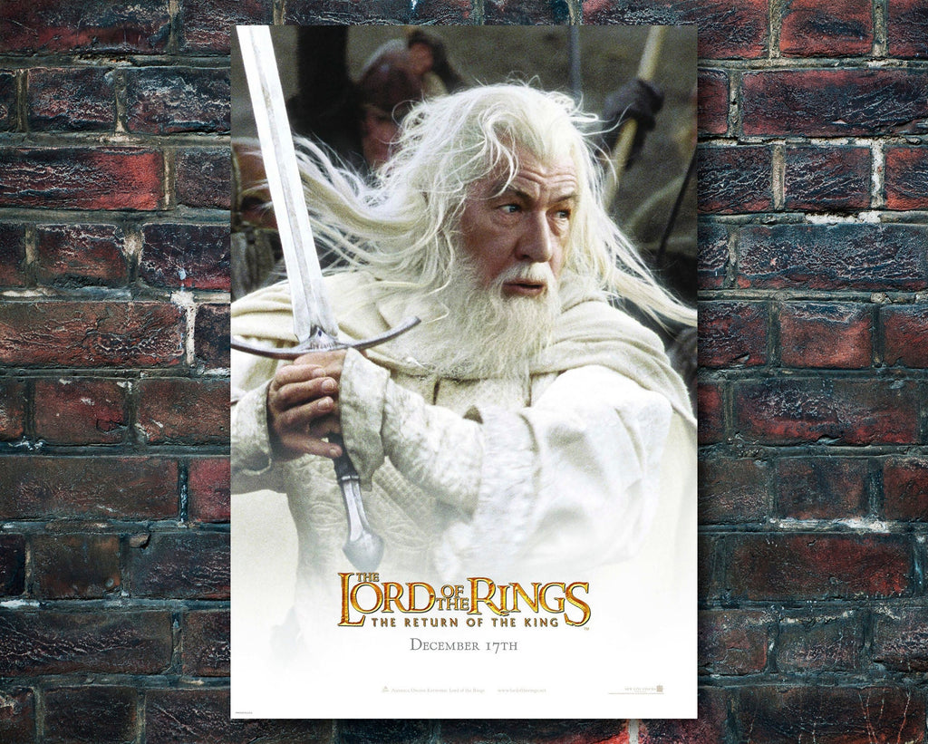 Lord of the Rings The Return of the King 'Gandalf' Poster Reprint - Fantasy Movie Home Decor in Poster Print or Canvas Art