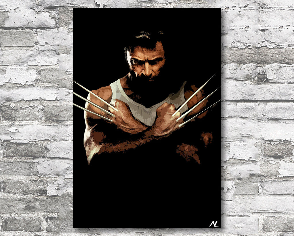 Wolverine X-Men Pop Art Illustration - Marvel Superhero Home Decor in Poster Print or Canvas Art