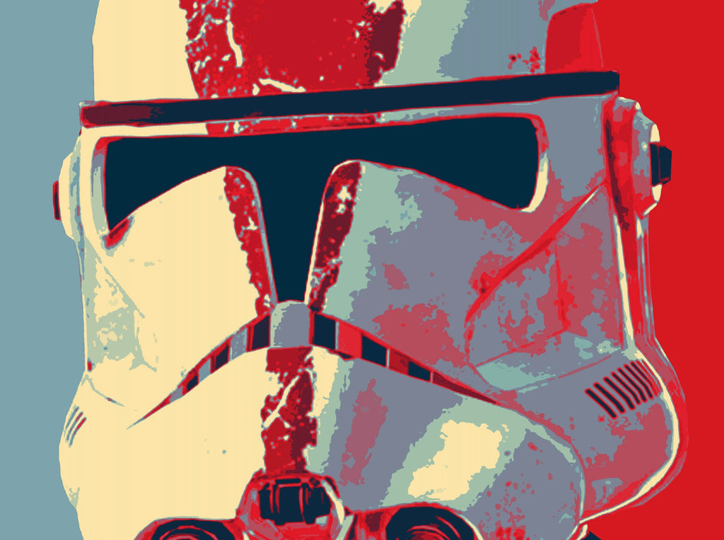 Clone Trooper Pop Art Illustration - Star Wars Home Decor in Poster Print or Canvas Art