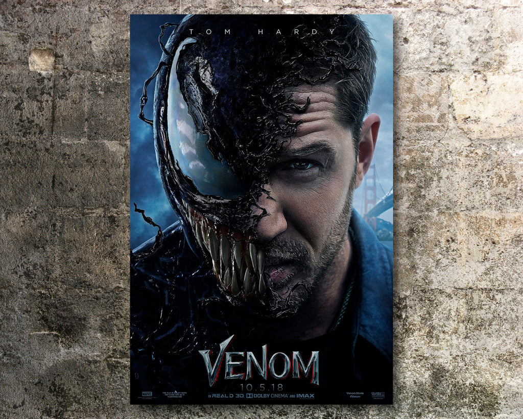 Venom 2018 Vintage Poster Reprint - Superhero Comic Book Home Decor in Poster Print or Canvas Art