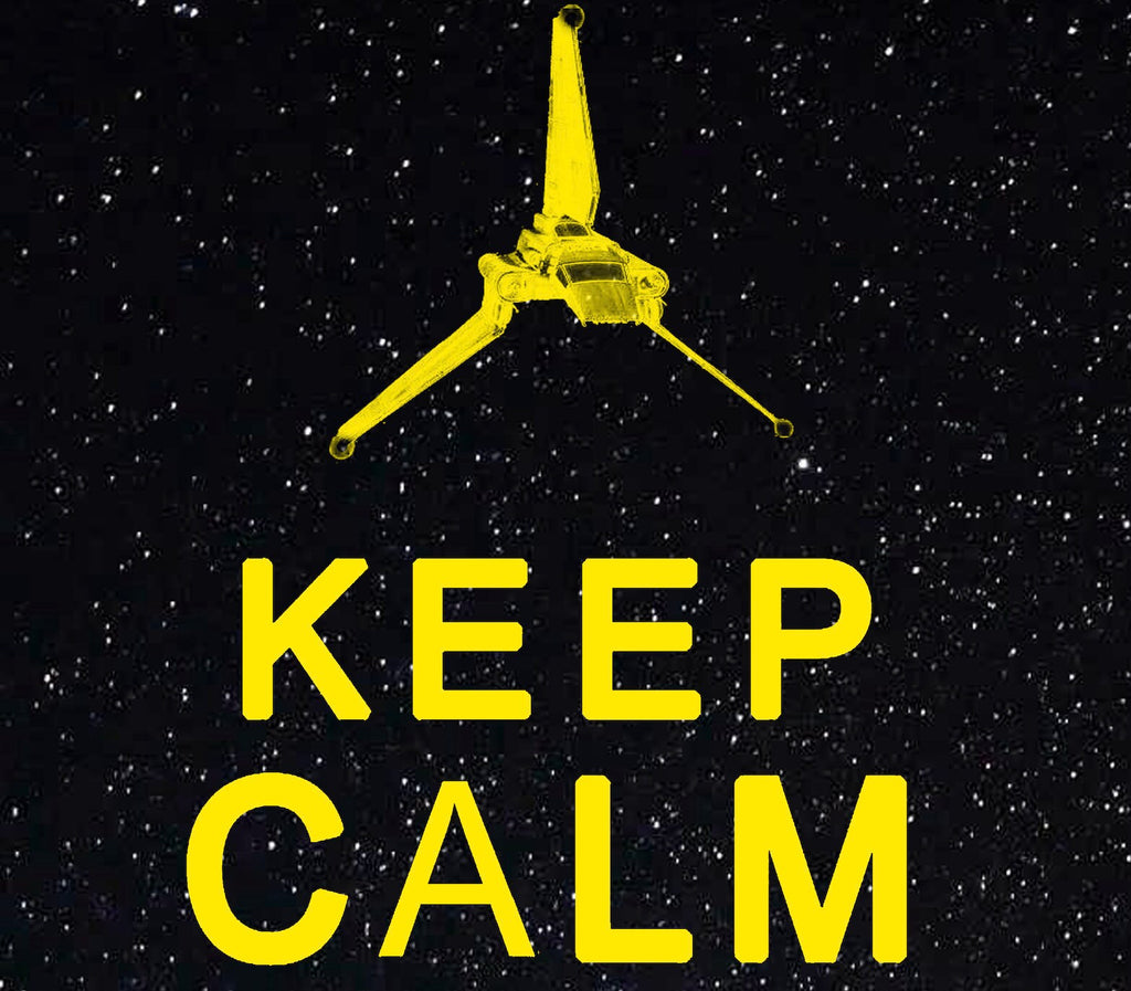 Star Wars Keep Calm And Fly Casual Pop Art Illustration - Science Fiction Home Decor in Poster Print or Canvas Art