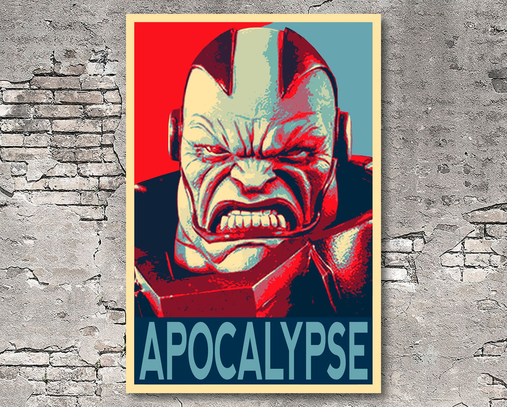 Apocalypse Pop Art Illustration - Marvel X-men Superhero Home Decor in Poster Print or Canvas Art