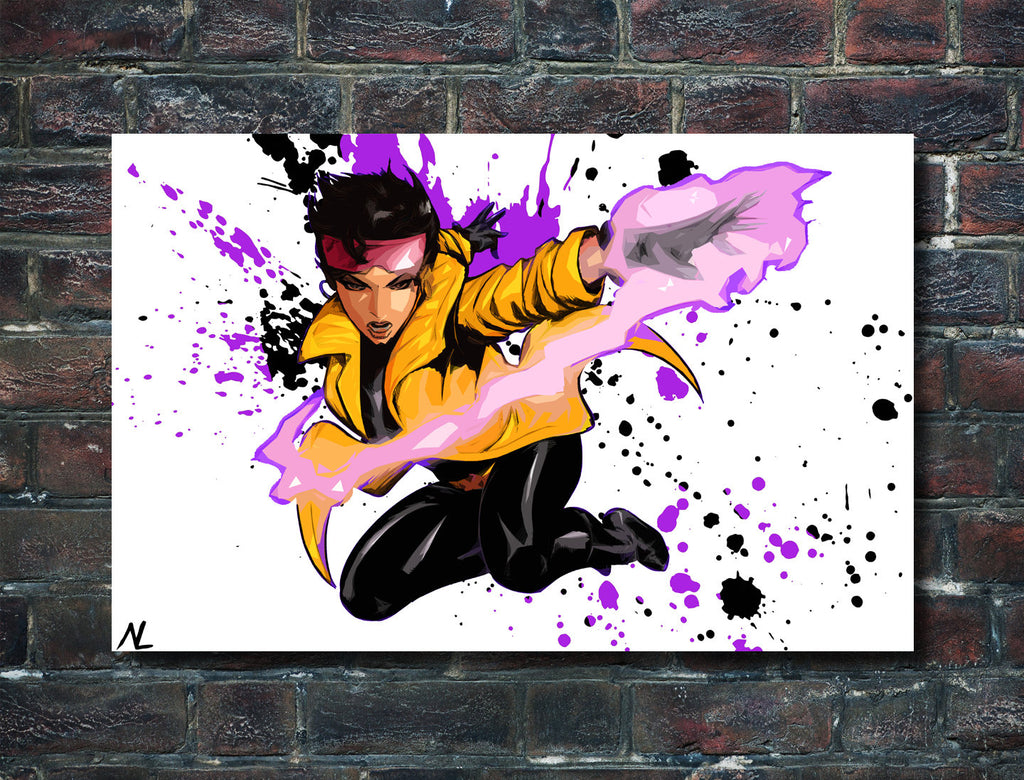 Jubilee Pop Art Illustration - Marvel X-men Superhero Home Decor in Poster Print or Canvas Art