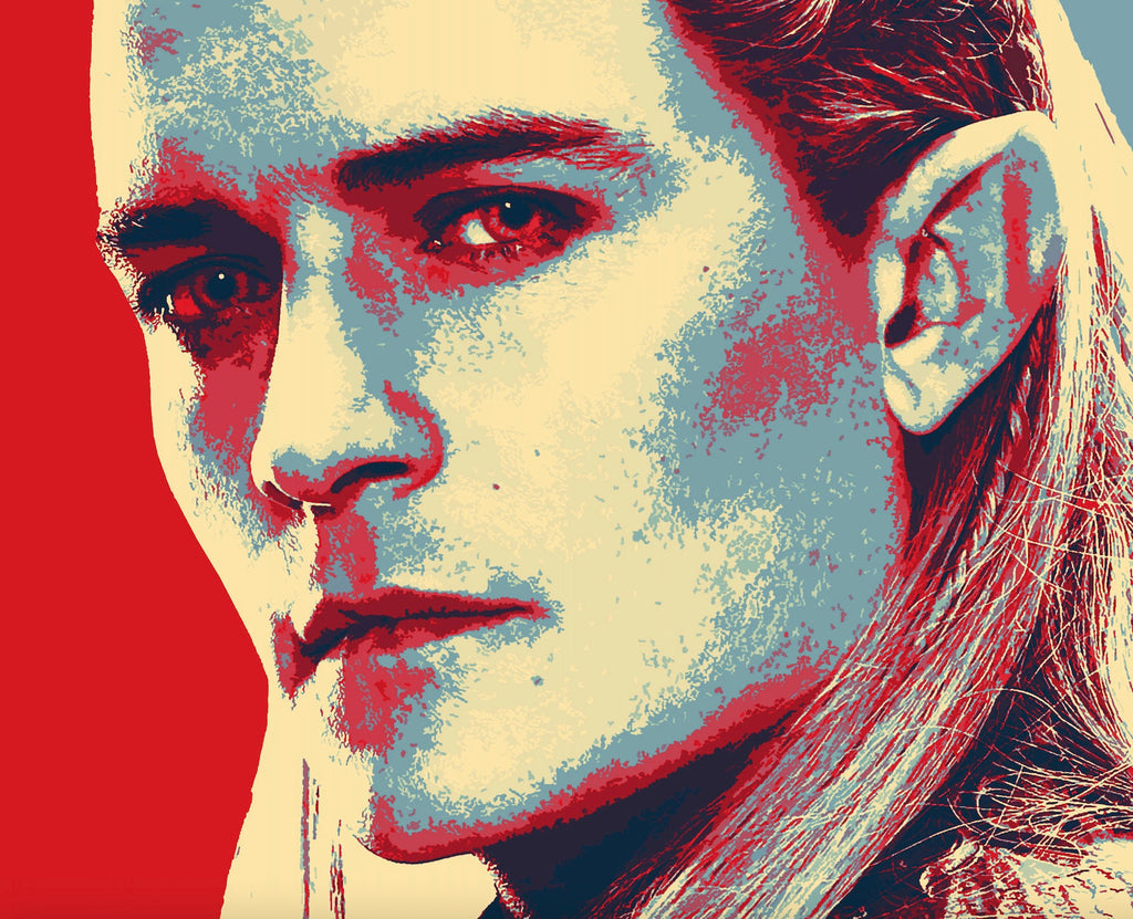 Legolas Pop Art Illustration - Lord of the Rings Fantasy Home Decor in Poster Print or Canvas Art