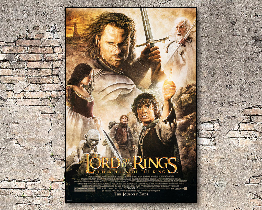 Lord of the Rings The Return of the King Poster Reprint - Fantasy Movie Home Decor in Poster Print or Canvas Art