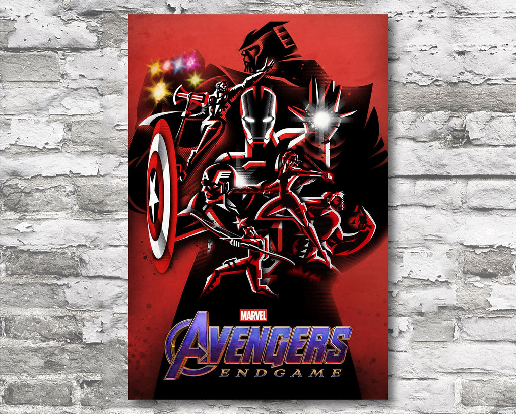 Avengers: Endgame 2019 Poster Reprint - Marvel Superhero Home Decor in Poster Print or Canvas Art