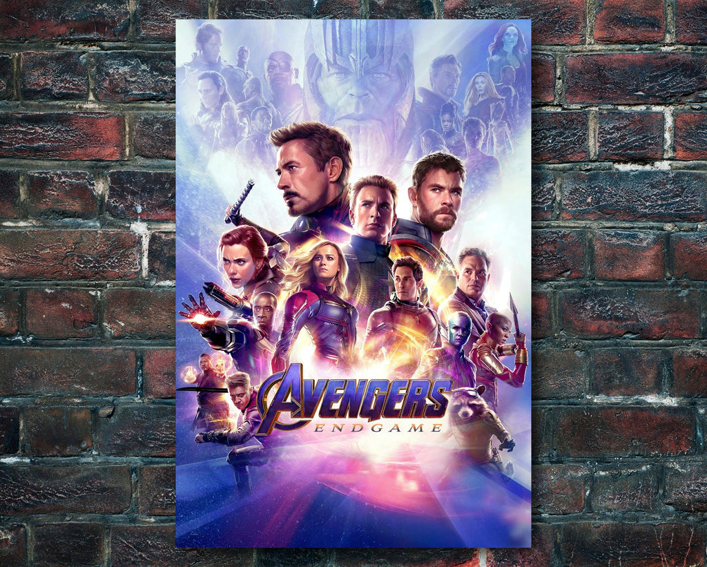 Avengers: Endgame 2019 Poster Reprint - Marvel Superhero Home Decor in Poster Print or Canvas Art
