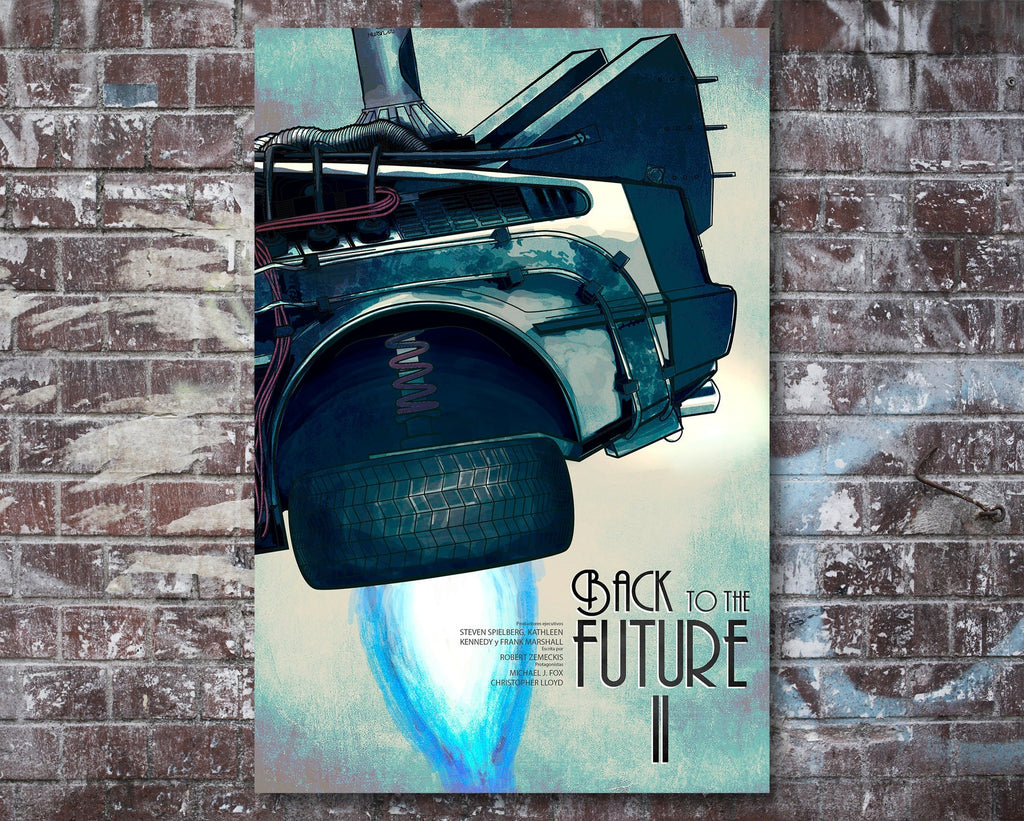 Back to the Future Part II 1989 Vintage Poster Reprint - Science Fiction Home Decor in Poster Print or Canvas Art