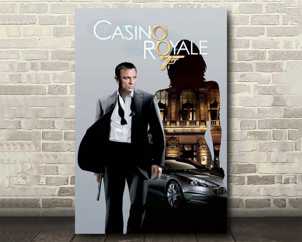 Casino Royale 2006 James Bond Reprint - 007 Home Decor in Poster Print or Canvas Art