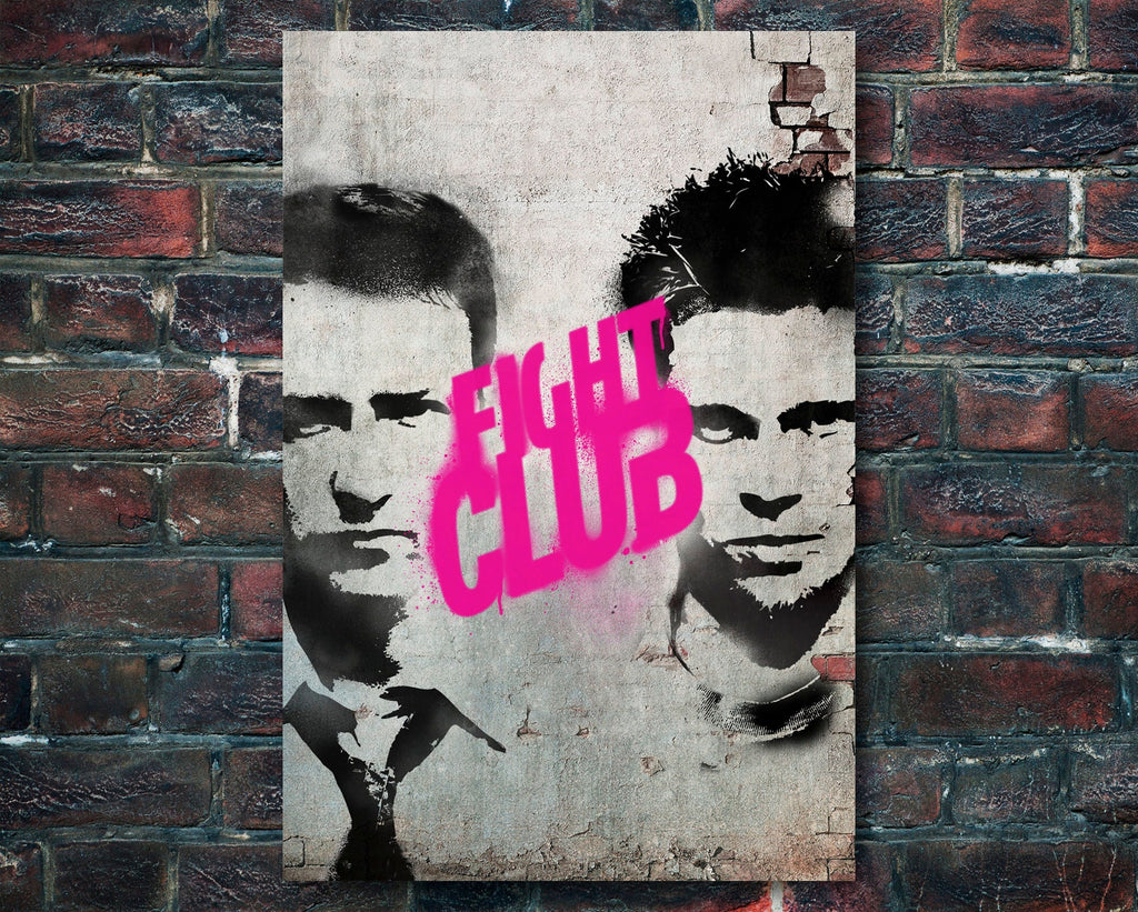 Fight Club 1999 Vintage Poster Reprint - Cult Movie Home Decor in Poster Print or Canvas Art