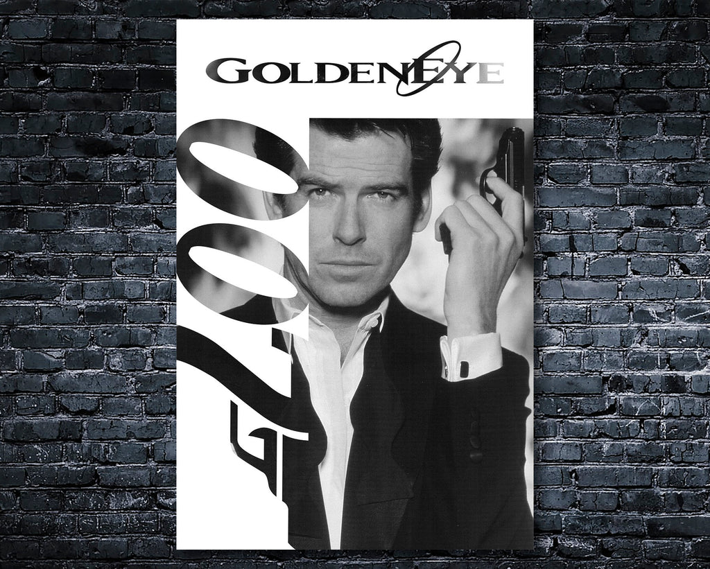GoldenEye 1995 James Bond Reprint - 007 Home Decor in Poster Print or Canvas Art