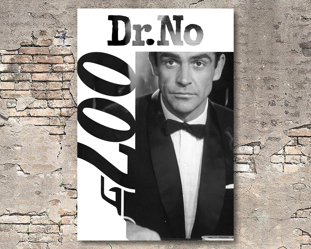 Dr. No 1962 James Bond Reprint - 007 Home Decor in Poster Print or Canvas Art