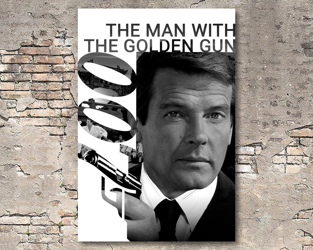 The Man with the Golden Gun 1974 James Bond Reprint - 007 Home Decor in Poster Print or Canvas Art