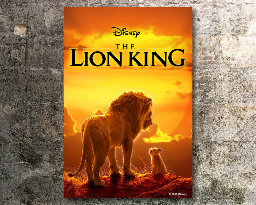 The Lion King 2019 Vintage Poster Reprint - Disney Home Decor in Poster Print or Canvas Art