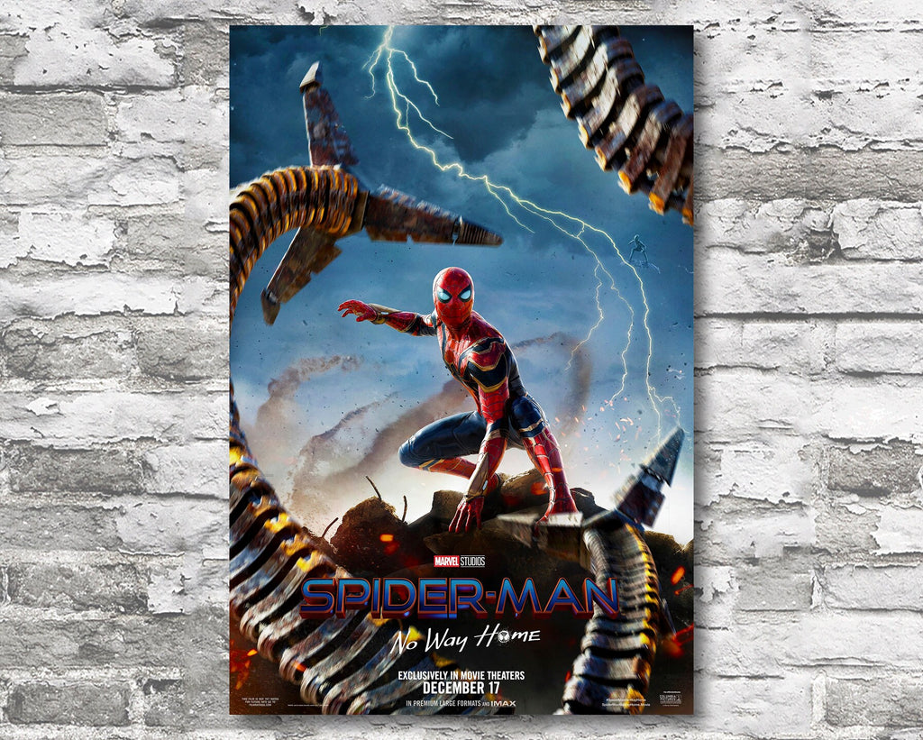 Spider-Man: No Way Home 2021 Poster Reprint - Marvel Avengers Superhero Home Decor in Poster Print or Canvas Art