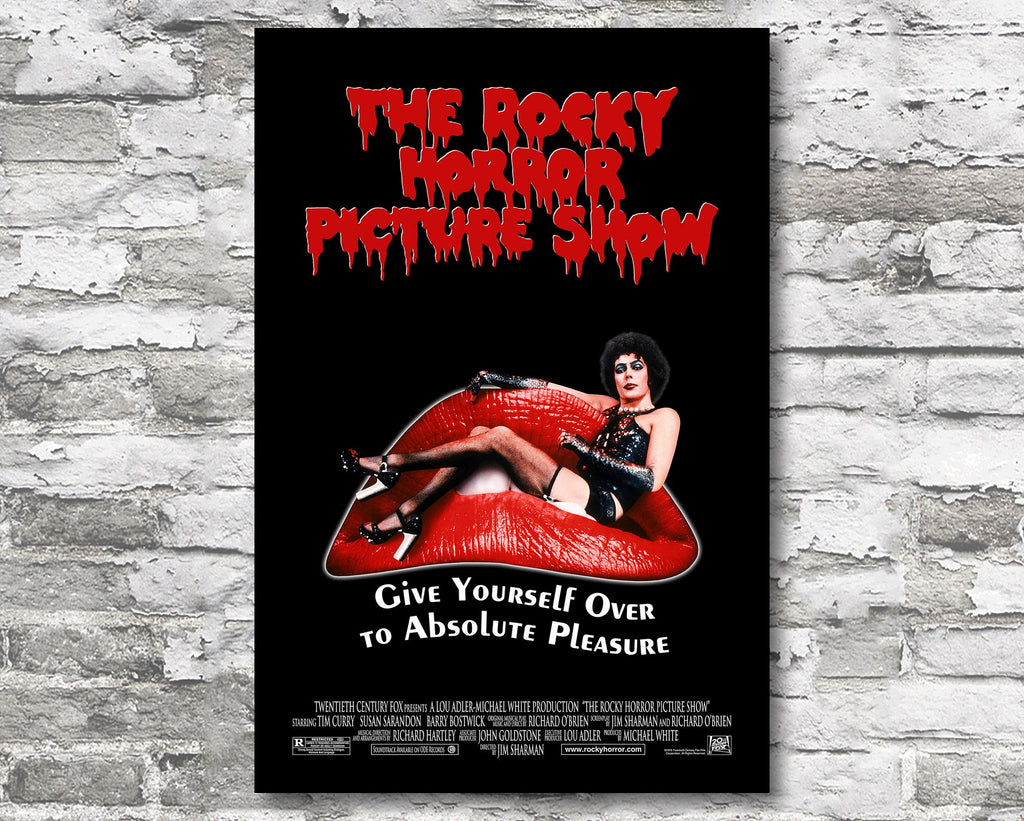 Rocky Horror Picture Show 1975 Vintage Poster Reprint - Cult Film Horror Musical Home Decor in Poster Print or Canvas Art
