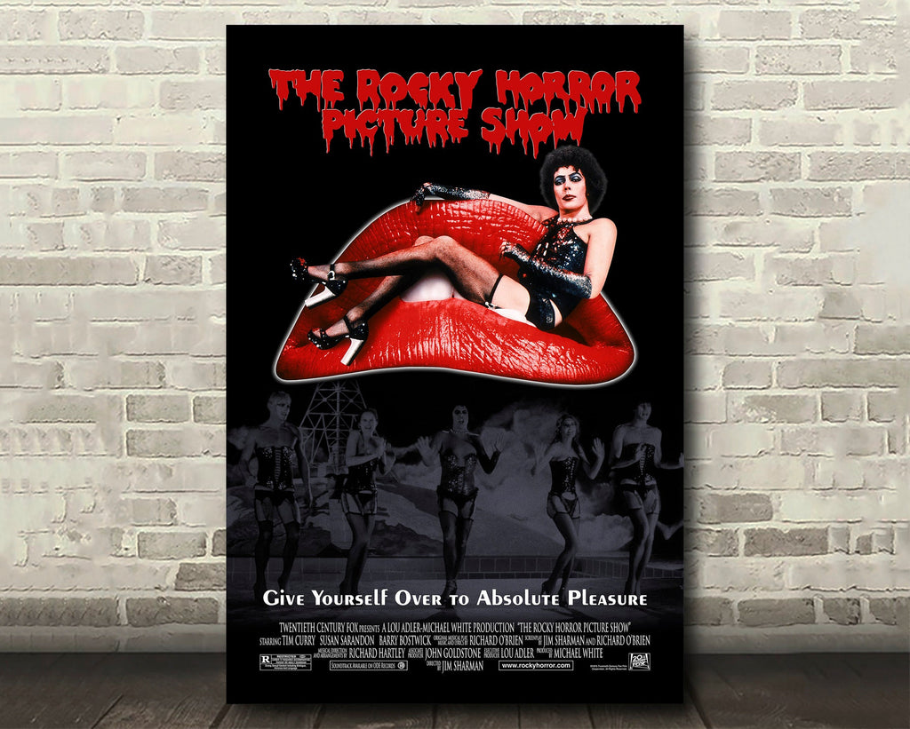 Rocky Horror Picture Show 1975 Vintage Poster Reprint - Cult Film Horror Musical Home Decor in Poster Print or Canvas Art