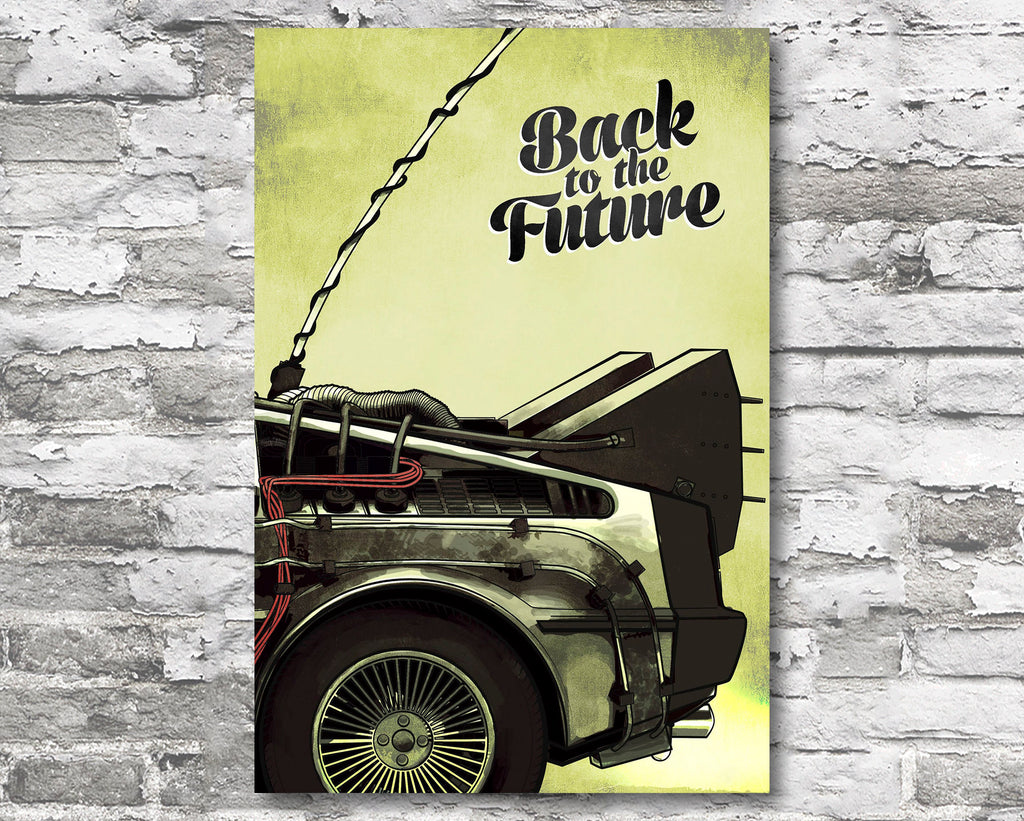 Back to the Future 1985 Vintage Poster Reprint - Science Fiction Home Decor in Poster Print or Canvas Art