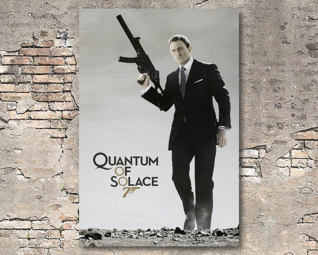 Quantum of Solace 2008 James Bond Reprint - 007 Home Decor in Poster Print or Canvas Art