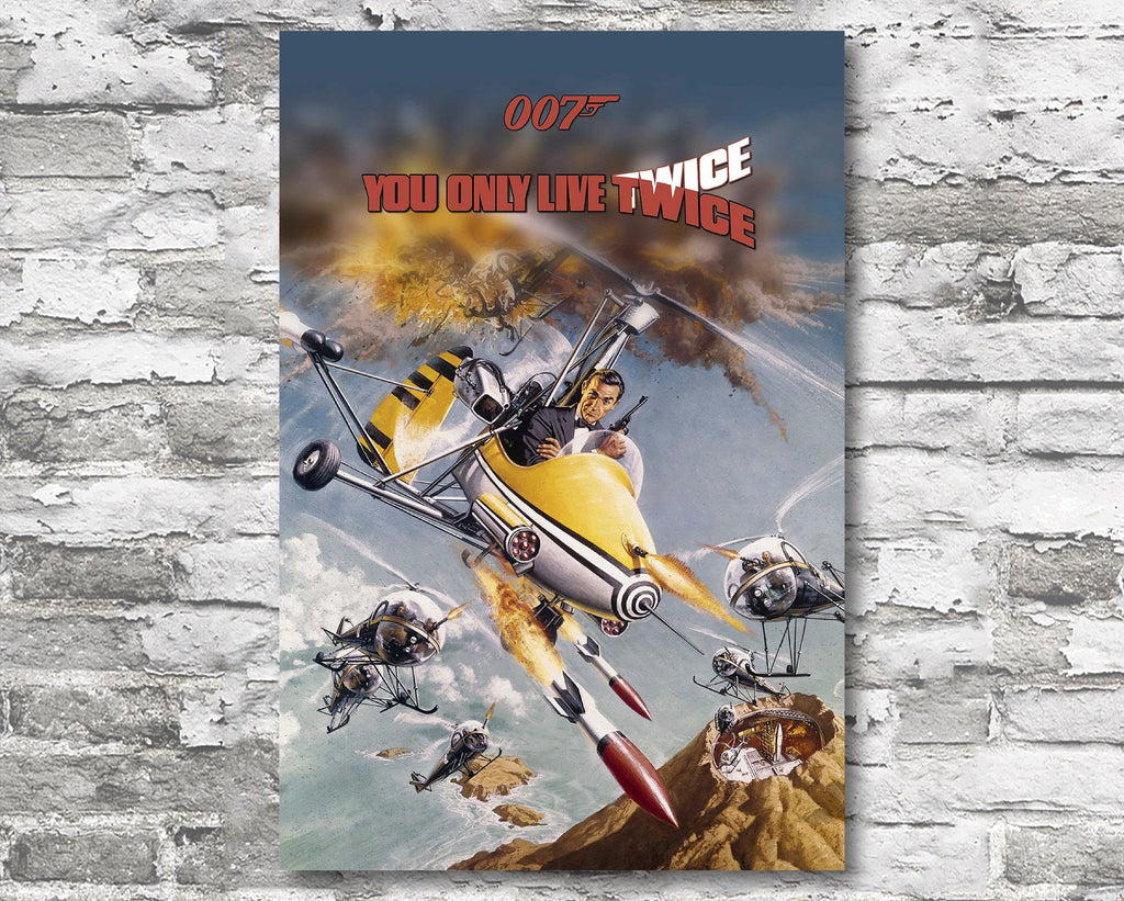 You Only Live Twice 1967 James Bond Reprint - 007 Home Decor in Poster Print or Canvas Art