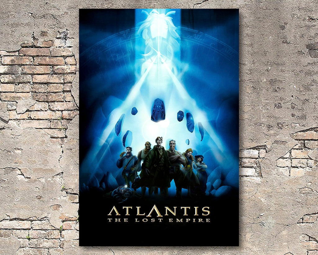 Atlantis: The Lost Empire 2001 Vintage Poster Reprint - Disney Cartoon Home Decor in Poster Print or Canvas Art