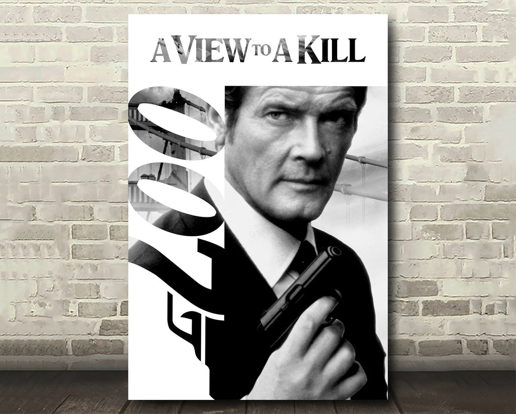 A View to a Kill 1985 James Bond Reprint - 007 Home Decor in Poster Print or Canvas Art