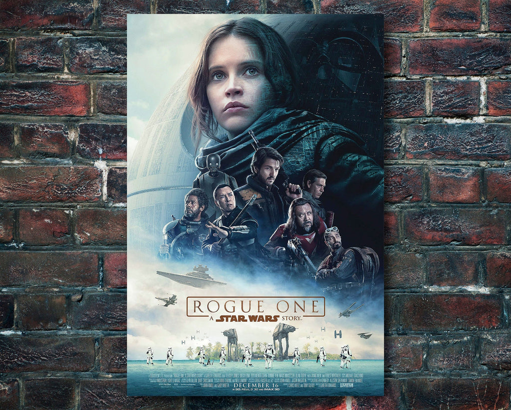 Star Wars Rogue One Poster Reprint - Science Fiction Home Decor in Poster Print or Canvas Art