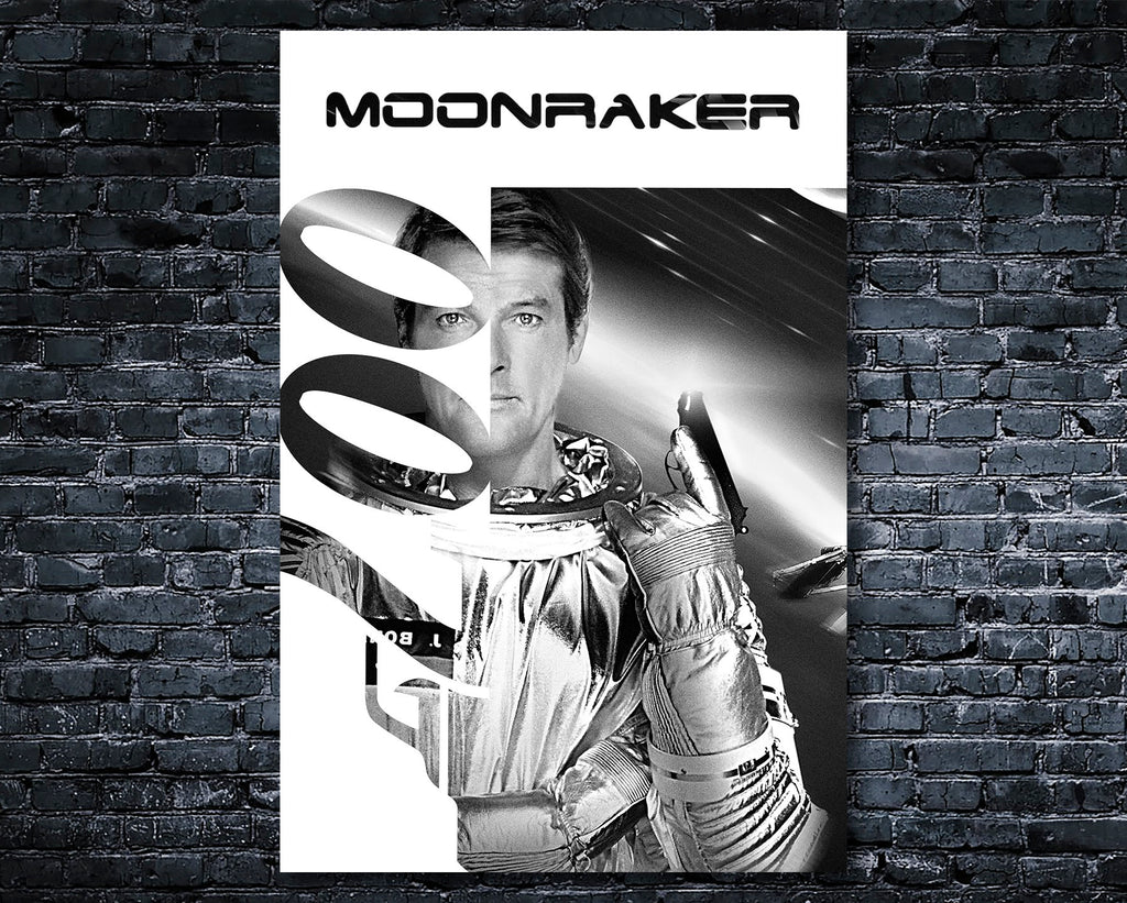 Moonraker 1979 James Bond Reprint - 007 Home Decor in Poster Print or Canvas Art