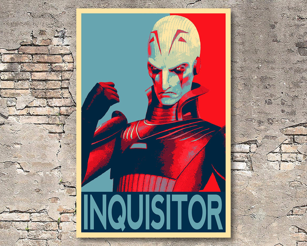 Grand Inquisitor Pop Art Illustration - Star Wars Home Decor in Poster Print or Canvas Art