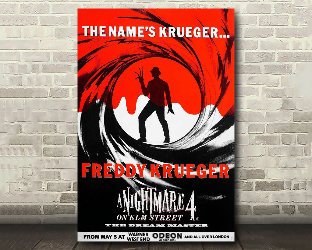A Nightmare on Elm Street 4: The Dream Master 1988 Vintage Poster Reprint - Horror Home Decor in Poster Print or Canvas Art