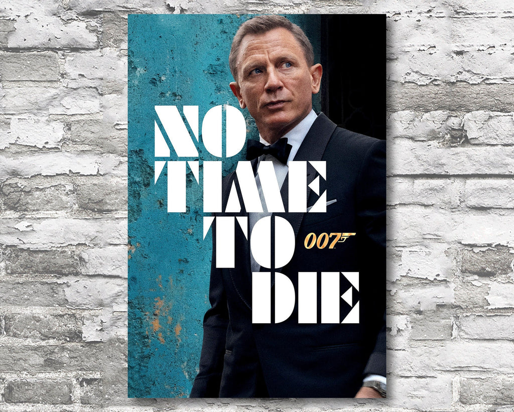 No Time to Die 2021 James Bond Reprint - 007 Home Decor in Poster Print or Canvas Art