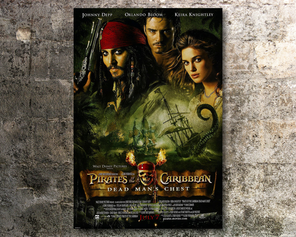 Pirates of the Caribbean: Dead Man's Chest 2006 Poster Reprint - Disney Home Decor in Poster Print or Canvas Art