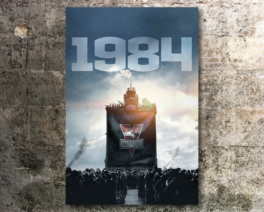 1984 Vintage Movie Poster Reprint - Dystopian Home Decor in Poster Print or Canvas Art