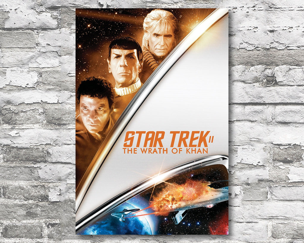 Star Trek II: The Wrath of Khan 1982 Vintage Poster Reprint - Science Fiction Home Decor in Poster Print or Canvas Art