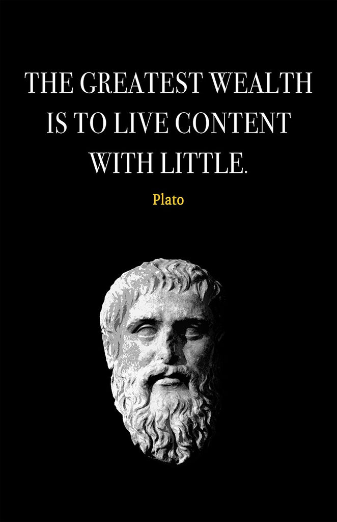 Plato Motivational Wall Art | Inspirational Home Decor in Poster Print or Canvas Art