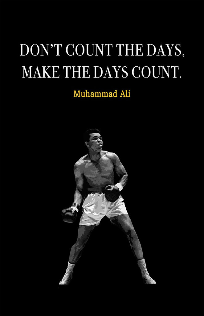 Muhammad Ali Quote Motivational Wall Art | Inspirational Home Decor in Poster Print or Canvas Art