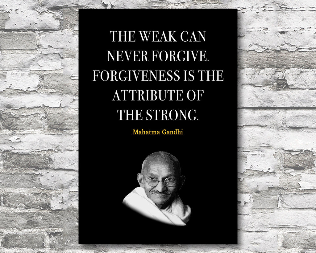 Gandhi Quote Motivational Wall Art | Inspirational Home Decor in Poster Print or Canvas Art