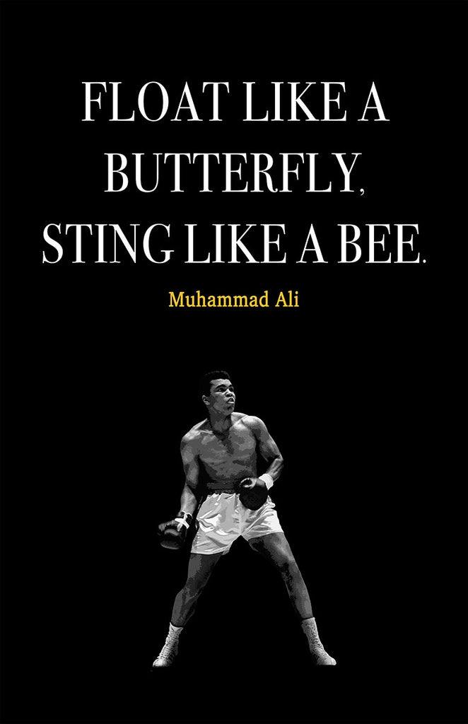 Muhammad Ali Quote Motivational Wall Art | Inspirational Home Decor in Poster Print or Canvas Art