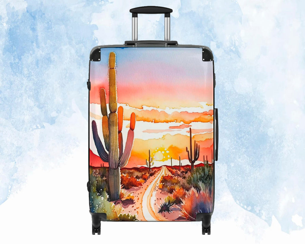 Southwest Desert Sunset Travel Suitcase - Premium Hard-Shell Durable Build, Exquisite Design, and Unmatched Style for Your Next Adventurer